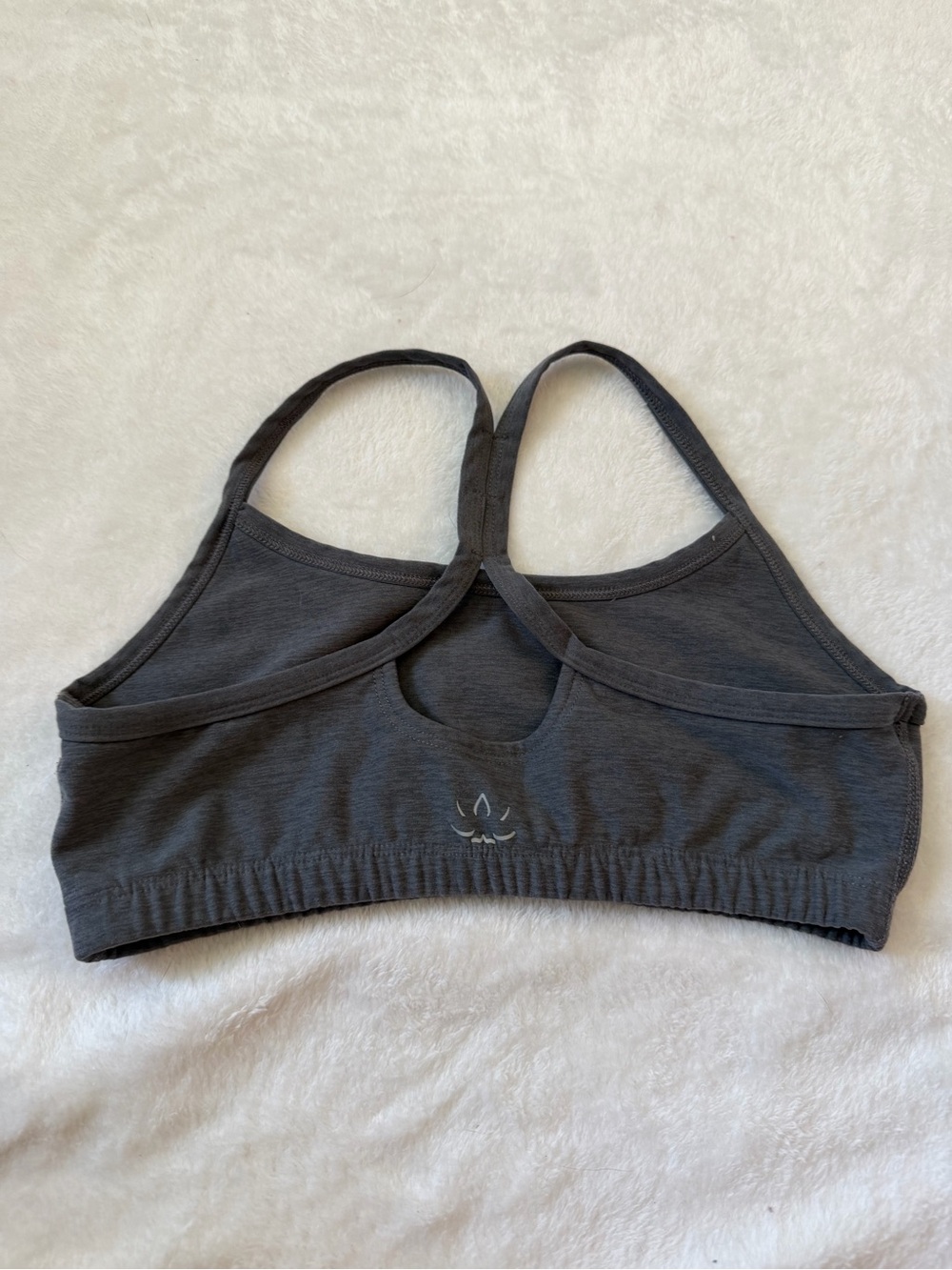 Beyond Yoga Charcoal Gray Racerback Bralette